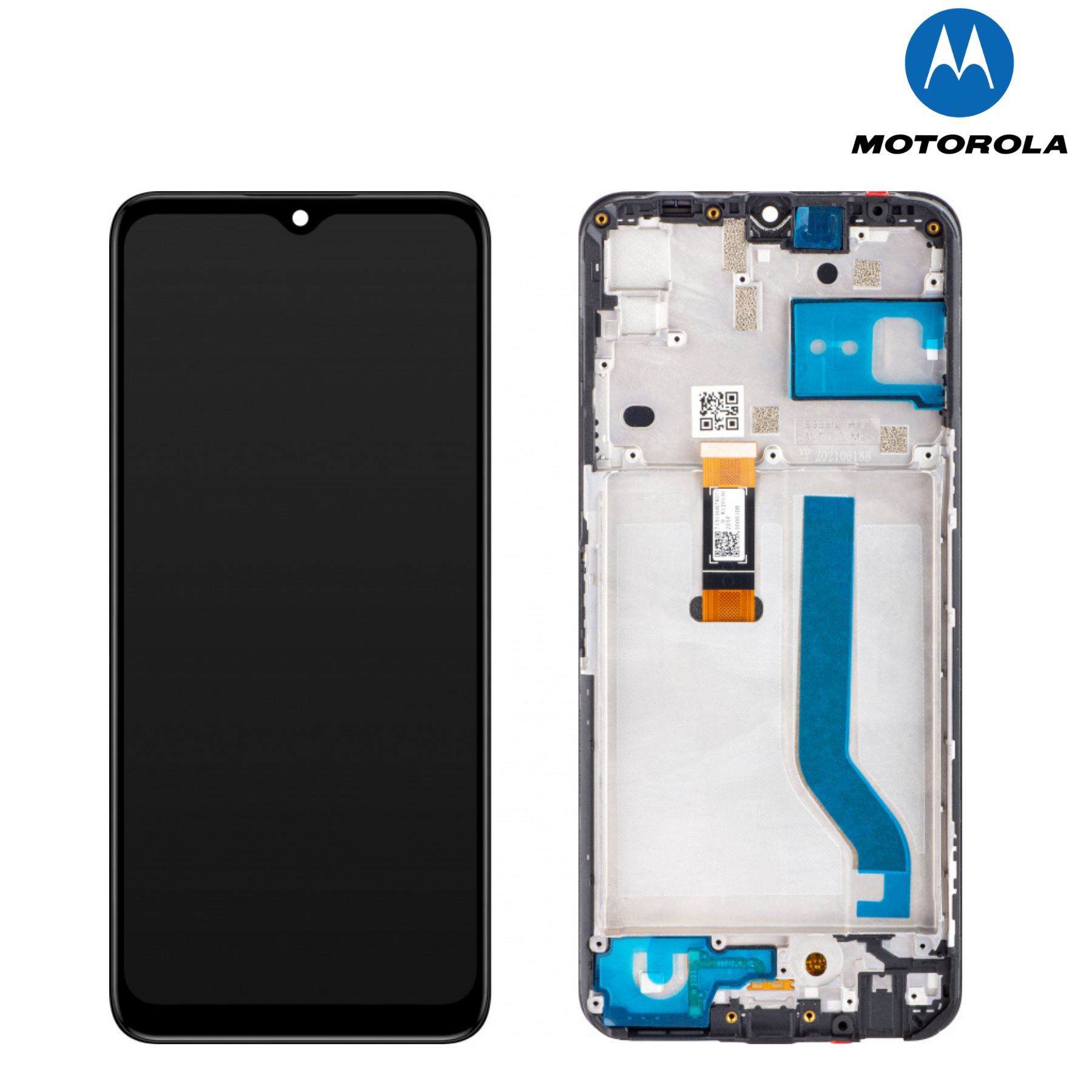 Motorola Moto E7 Plus Black Service Pack LCD